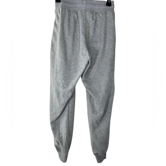 BEBE SPORT Women Nailhead Studded LOGO Joggers Sweat Pants in Heather Grey Nwt - Picture 6 of 11